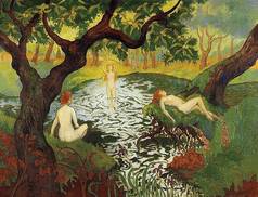 Three Bathers with Irises - Paul Ranson
