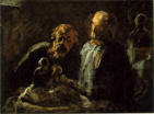 Two Sculptors - Honor Daumier