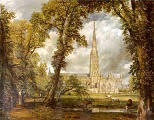 View of Salisbury Cathedral from the Bishop's Grounds - John Constable