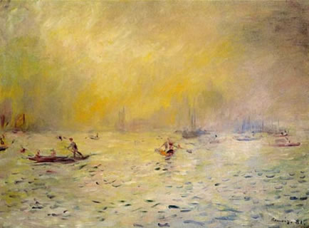 View of Venice, Fog - Pierre Renoir