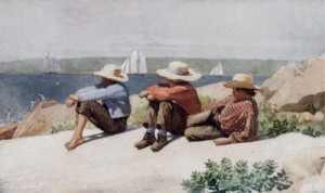 Watching Ships Gloucester - Winslow Homer