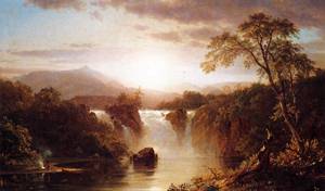 Waterfall 1858- Frederic Edwin Church