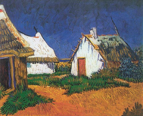 White Cottages in Saintes Maries - Vincent van Gogh