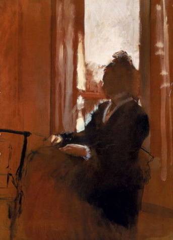 Woman at a Window - Edgar Degas