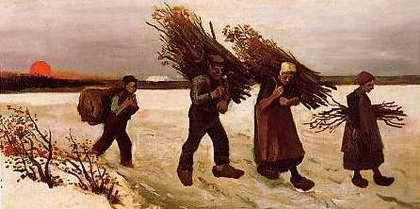 Wood Gatherers in the Snow - Vincent van Gogh