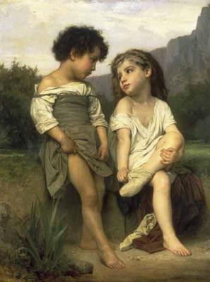 Young Bathers - William Adolphe Bouguereau