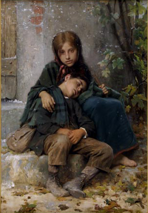 Young Beggars - William Adolphe Bouguereau