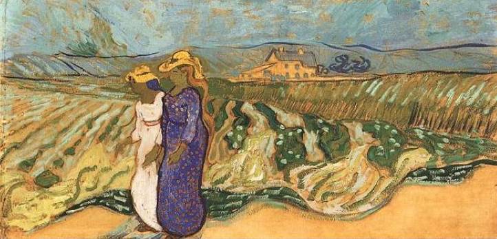 Young Girls Walking - Vincent van Gogh
