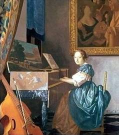 Young Lady Seated at a Virginal - Jan Vermeer van Delft
