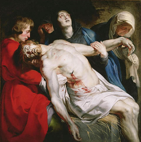 Entombment (detail) - Peter Paul Rubens