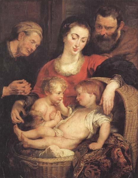 Holy Family with St. Elizabeth - Peter Paul Rubens