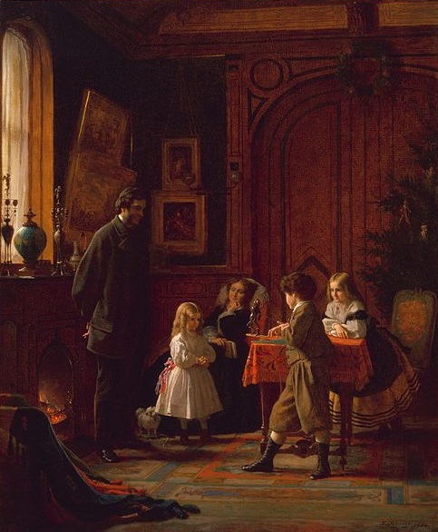 Christmas Time The Blodgett Family - Eastman Johnson