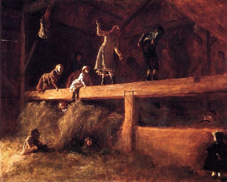 In the Hayloft - Eastman Johnson