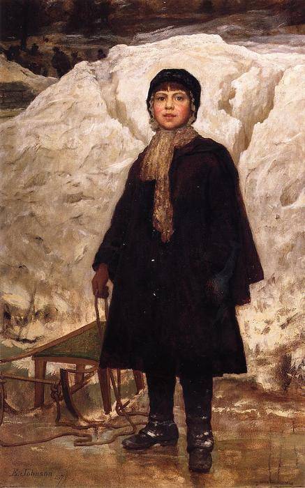Winter Portrait of a Child - Eastman Johnson