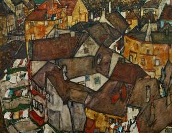 A Village - Egon Schiele