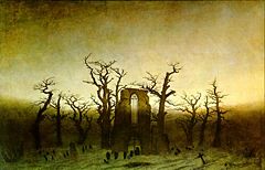 Abbey in the Oakwood - Caspar David Friedrich