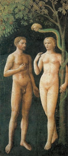 Adam and Eve in Eden - Masaccio