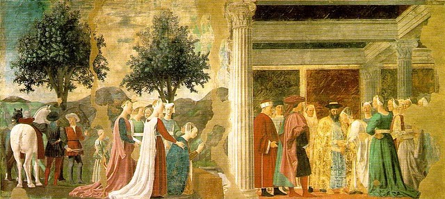 Adoration of the Holy Wood - Piero della Francesca