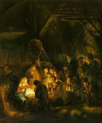Adoration of the Shepherds - Rembrandt van Rijn