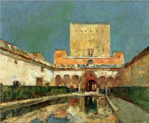 Alhambra Summer Palace of the Caliphs, Granada - Childe Hassam