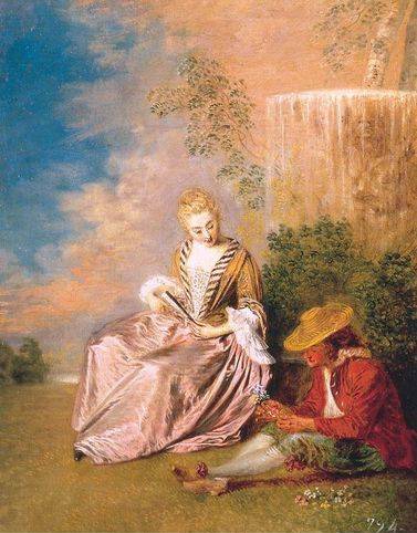 Anxious Lover - Jean Antoine Watteau