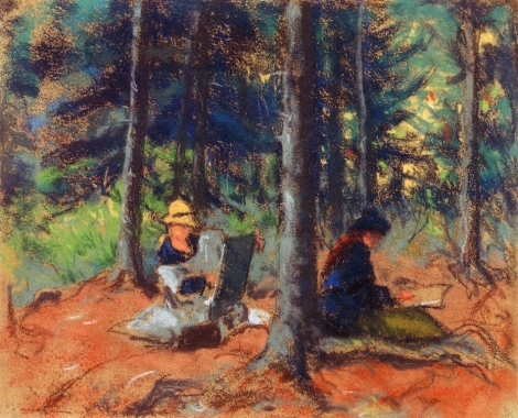 Artists in the Woods - Robert Henri