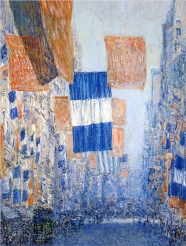 Avenue of the Allies 1918 - Childe Hassam
