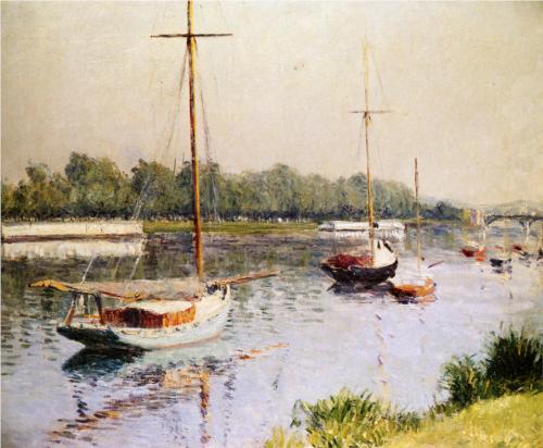 Basin at Argenteuil - Gustave Caillebotte