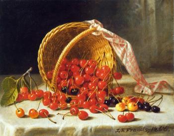 Basket of Cherries - John F Francis