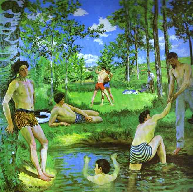 Bathers (Summer Scene) - Frederic Bazille