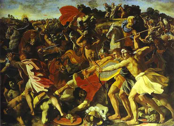 Battle of Joshua with Amalekites - Nicolas Poussin