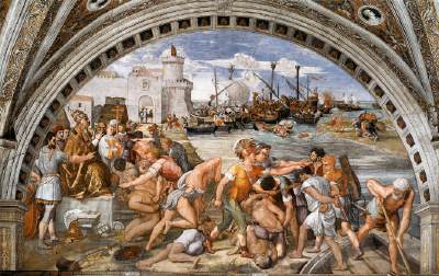 Battle of Ostia - Raffaello Raphael Sanzio