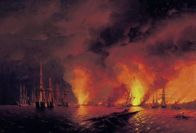 Battle of Sinope - Ivan Aivazovsky