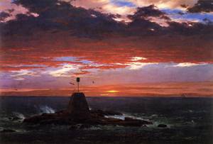 Beacon off Mount Desert Island - Frederic Edwin Church