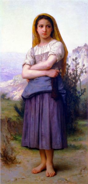 Bergere - William Adolphe Bouguereau