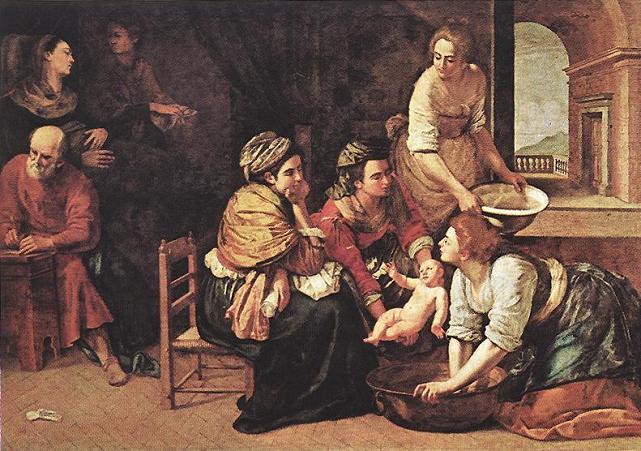 Birth of St John the Baptist - Artemisia Gentileschi