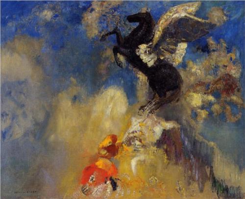 Black Pegasus - Odilon Redon