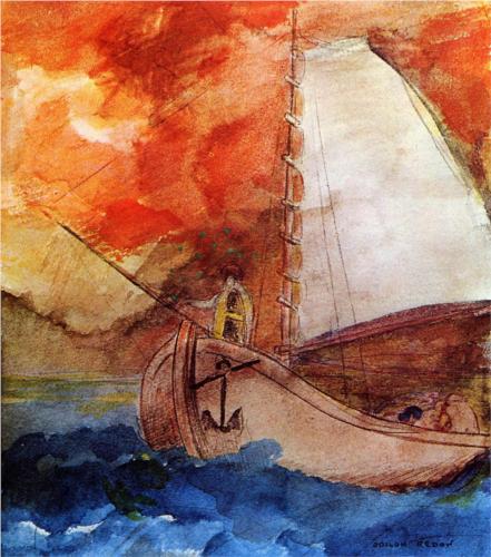 The Boat - Odilon Redon