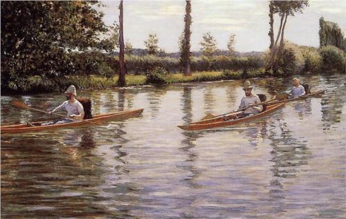 Boating on the Yerres - Gustave Caillebotte