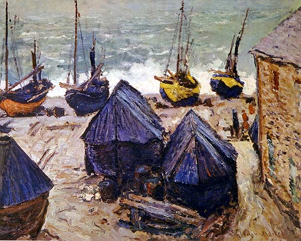 Boats in Winter Quarters - Claude Monet