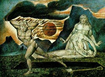Body of Abel Found by Adam & Eve - William Blake