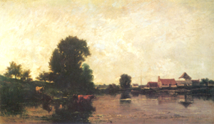 Bords De Riviere - Charles Daubigny