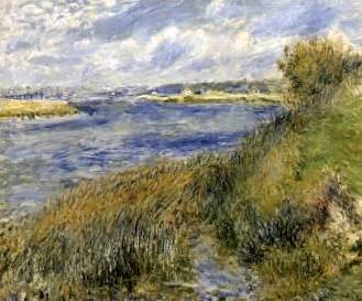Bords de Seine a Champrosay - Pierre Auguste Renoir