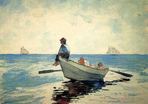 Boys in a Dory - Winslow Homer