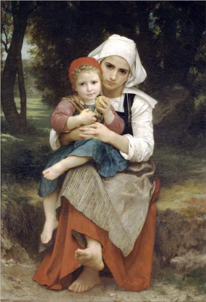 Breton Brother and Sister - William Bouguereau