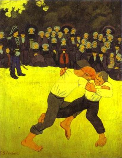 Breton Wrestling - Paul Serusier