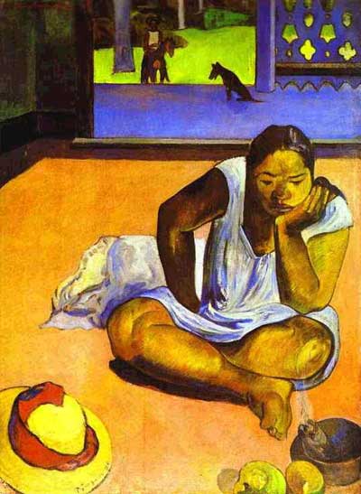 Brooding Woman (Te Faaturuma) - Paul Gauguin