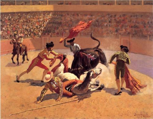 Bullfight in Mexico - Frederic Remington