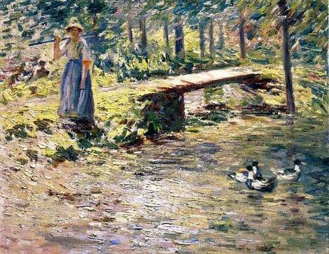 By the Brook - Theodore Robinson