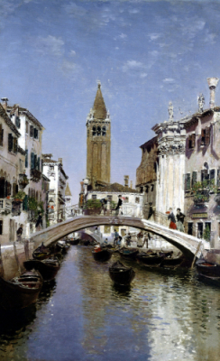 Canal Scene in Venice Martin - Rico Ortega